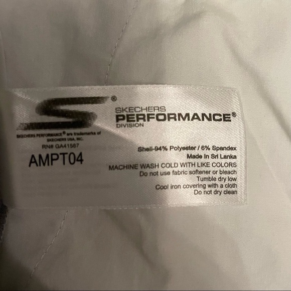 Skechers Light Grey Go Golf Nylon Performance Golf Flat Front Chino Pants - Picture 8 of 9